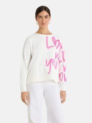 LIEBLINGSSTÜCK Bluza "Skip" w kolorze biało-jasnoróżowym rozmiar: XL. Białe bluzy LIEBLINGSSTÜCK, xl, bez wzorów, bez kaptura. Za 227.31 zł.