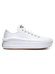 Converse Sneakersy "Chuck Taylor All Star Move" w kolorze białym rozmiar: 37. Białe trampki Converse, bez wzorów, za kostkę, bez zapięcia. Za 228.21 zł.
