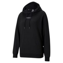Bluza damska Puma Modern Basics. Czarne bluzy sportowe Puma, l, bez wzorów, z bawełny, bez kaptura. Za 247.95 zł.