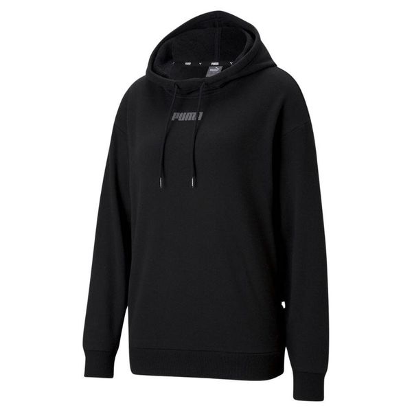 Bluza damska Puma Modern Basics. Czarne bluzy sportowe Puma, l, bez wzorów, z bawełny, bez kaptura. Za 247.95 zł.