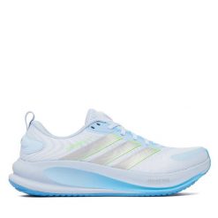 Buty do biegania adidas. Niebieskie obuwie sportowe Adidas, bez zapięcia, do biegania. Za 339.99 zł.