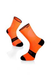 Skarpety rowerowe SKARPETKI ROWEROWE LEKKIE Fluo Orange. Pomarańczowe skarpety TRY TO FLY, bez wzorów, z elastanu. Za 59.89 zł.