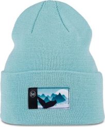 Czapka BUFF KNITTED BEANIE LILON GEM MALACHITE. Niebieskie czapki Buff, bez wzorów, z materiału. Za 94.59 zł.