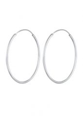 Elli Damskie kolczyki kreole Basic Classic ze srebra próby 925 Sterling Silver Kolczyki koła 1 ct. Szare kolczyki Elli, srebrne. Za 126.99 zł.