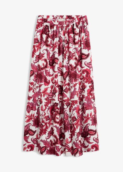 Spódnica maxi z lejącej mieszanki wiskozy. Zielone spódnice bonprix, na lato, bez wzorów, z wiskozy, maxi. Za 149.99 zł.