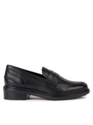 Geox Lordsy D Walk Pleasure D36TGF 00043 C9999 Czarny. Czarne lordsy Geox, bez wzorów, ze skóry, bez obcasa, bez zapięcia. Za 649.99 zł.