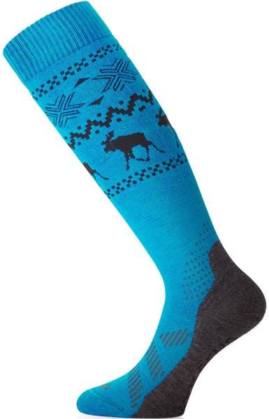 Skarpety merino FWW. Czerwone skarpety LASTING, bez wzorów, z elastanu. Za 116.00 zł.