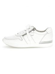 Gabor Skórzane sneakersy w kolorze białym rozmiar: 40,5. Białe trampki Gabor, bez wzorów, bez zapięcia. Za 214.70 zł.