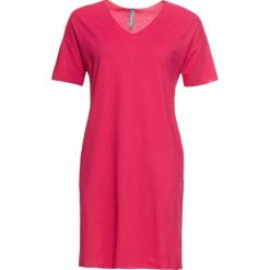 Sukienka bonprix różowy. Czerwone sukienki bonprix, bez wzorów, bez kołnierzyka, bez ramiączek, mini. Za 37.99 zł.