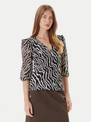Morgan Bluzka 252-TRUDDY Czarny Regular Fit. Czarne bluzki Morgan, xl, bez wzorów, z syntetyku, bez kołnierzyka, bez ramiączek. Za 179.99 zł.