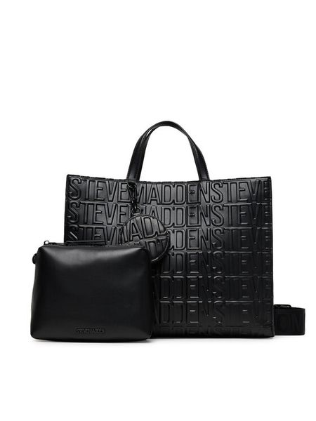 Steve Madden Torebka Bphantom SM13002233 Czarny. Czarne shopper Steve Madden, bez wzorów, ze skóry, bez dodatków. Za 659.99 zł.