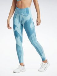 Reebok Legginsy Lux Perform HA4373 Niebieski Slim Fit. Niebieskie legginsy Reebok, xs, bez wzorów, z syntetyku, na fitness i siłownię. Za 239.99 zł.