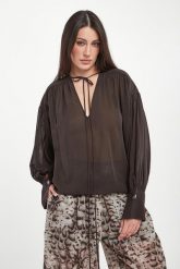 Bluzka damska szyfonowa Asola PINKO. Bluzki Pinko, s, bez wzorów, z szyfonu, bez kołnierzyka, bez ramiączek. Za 1,289.00 zł.