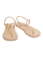 Ipanema Sandały w kolorze beżowym rozmiar: 40. Brązowe sandały Ipanema, bez wzorów, klasyczne, z otwartym noskiem, bez obcasa, bez zapięcia. Za 87.19 zł.
