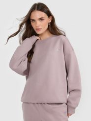 4F Bluza dresowa nierozpinana bez kaptura damska - beżowa XS. Brązowe bluzy 4f, uniwersalny, bez wzorów, z dresówki, bez kaptura. Za 149.99 zł.