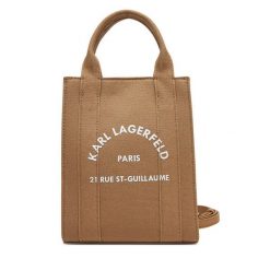 Torebka KARL LAGERFELD. Brązowe torebki klasyczne KARL LAGERFELD, bez wzorów, bez dodatków. Za 249.99 zł.