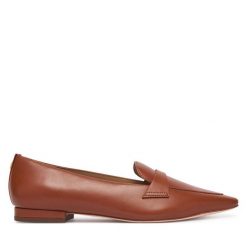Lordsy LAUREN RALPH LAUREN. Brązowe lordsy Lauren Ralph Lauren, bez wzorów, bez obcasa, bez zapięcia. Za 859.99 zł.