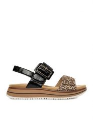 Remonte Sandały CEO-D1J53-04 Czarny. Czarne sandały Remonte, bez wzorów, ze skóry, bez obcasa, na płaskiej podeszwie, bez zapięcia. Za 379.99 zł.