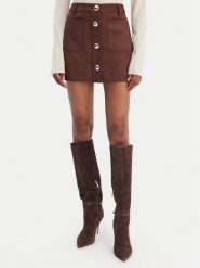 Bardot Spódnica z imitacji skóry Lorenzo 59673SB1 Brązowy Regular Fit. Brązowe spódnice Bardot, bez wzorów, ze skóry. Za 449.99 zł.