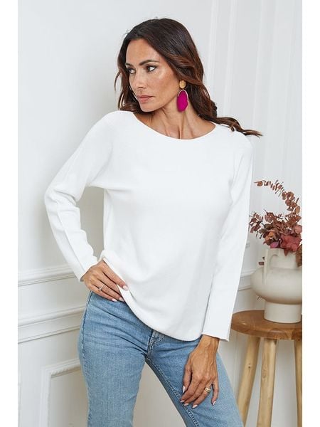 So Cachemire Sweter "Ianaz" w kolorze kremowym rozmiar: XL. Brązowe swetry So Cachemire, xl, bez wzorów, ze splotem, bez ramiączek. Za 113.63 zł.