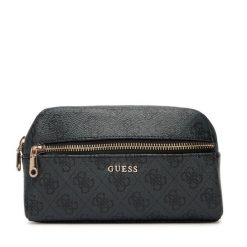 Kosmetyczka Guess. Czarne kufry i kosmetyczki Guess, z aplikacjami, bez dodatków. Za 269.99 zł.