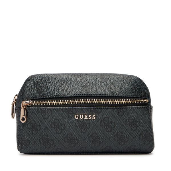 Kosmetyczka Guess. Czarne kufry i kosmetyczki Guess, z aplikacjami, bez dodatków. Za 175.99 zł.