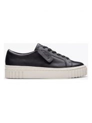 Clarks Skórzane sneakersy "Mayhill Walk" w kolorze czarnym rozmiar: 39. Czarne trampki Clarks, bez wzorów, bez zapięcia. Za 342.60 zł.