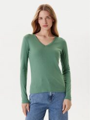 United Colors Of Benetton Bluzka 3GA2E4245 Zielony Regular Fit. Zielone bluzki United Colors of Benetton, l, bez wzorów, z bawełny, bez kołnierzyka, bez ramiączek. Za 69.99 zł.