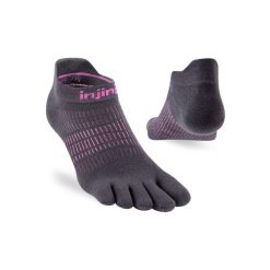 Skarpety do biegania damskie Injinji Run Lightweight No-Show. Czerwone skarpety Injinji, bez wzorów. Za 62.99 zł.