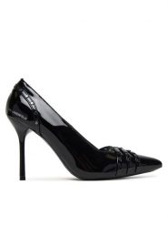 KARL LAGERFELD Szpilki Sarabande KL30927 Czarny. Czarne szpilki KARL LAGERFELD, bez wzorów, ze skóry, bez obcasa, na szpilce, bez zapięcia. Za 879.99 zł.