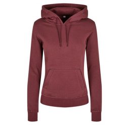 Ekologiczna Bluza Damska. Czerwone bluzy BUILD YOUR BRAND, xl, bez wzorów, bez kaptura. Za 195.99 zł.