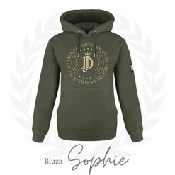 Bluza jeździecka damska JD ATTACK Sophie. Zielone bluzy JD ATTACK, m, bez wzorów, z bawełny, z kapturem. Za 229.00 zł.