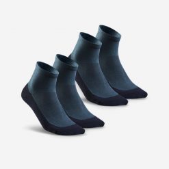 Skarpety turystyczne Quechua Hike 50 Mid x2. Niebieskie skarpety QUECHUA, bez wzorów, z bawełny. Za 21.99 zł.