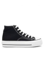 Sprandi Trampki WP40-21204LYY Czarny. Czarne trampki Sprandi, bez wzorów, z materiału, bez zapięcia. Za 89.99 zł.