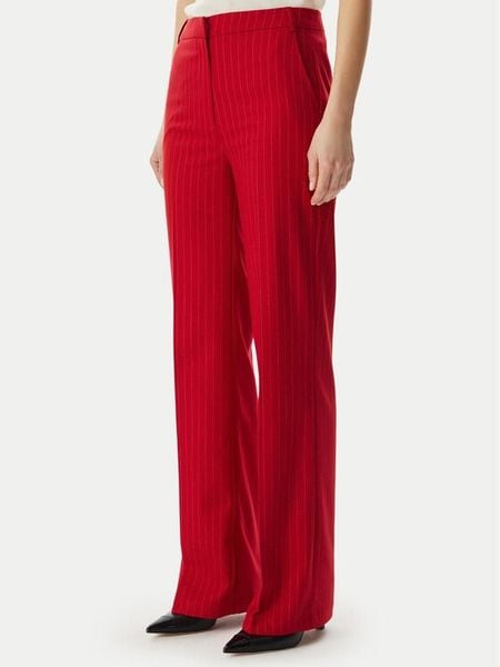 Morgan Spodnie materiałowe 261-PLOVE.F Czerwony Regular Fit. Czerwone spodnie materiałowe Morgan, bez wzorów, z materiału. Za 207.99 zł.