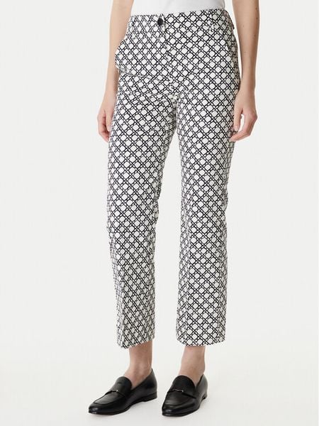 Marella Spodnie materiałowe Classi 2615131201 Czarny Slim Fit. Czarne spodnie materiałowe Marella, bez wzorów, z bawełny. Za 489.99 zł.