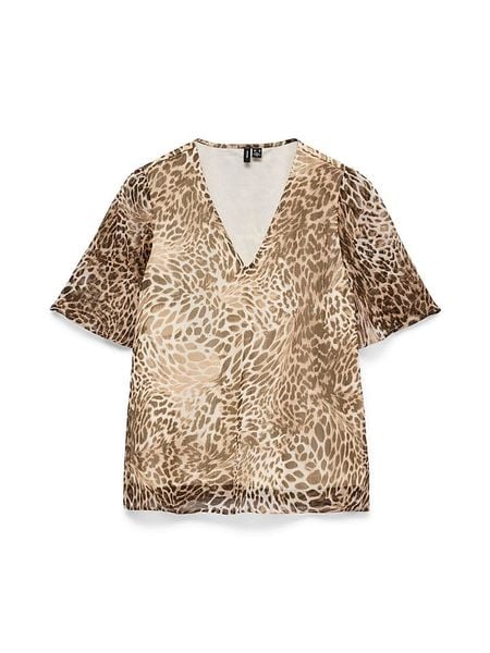 Vero Moda Bluzka w kolorze karmelowym rozmiar: S. Brązowe bluzki Vero Moda, s, bez wzorów, bez kołnierzyka, bez ramiączek. Za 93.95 zł.