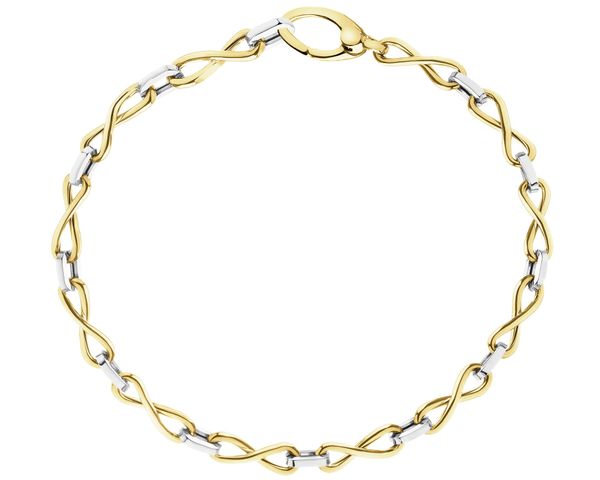 Złota bransoletka - nieskończoności. Żółte bransoletki Apart, złote. Za 4,399.00 zł.