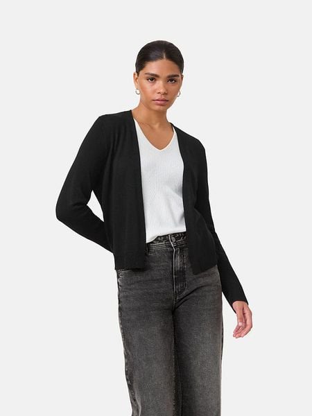 TAIFUN Kardigan w kolorze czarnym rozmiar: 40. Czarne kardigany Taifun, s, bez wzorów, z wiskozy. Za 172.08 zł.