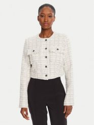 Guess Kurtka przejściowa W5YN44 WHDB2 Biały Regular Fit. Białe kurtki Guess, m, z aplikacjami, z syntetyku, bez kaptura. Za 419.99 zł.