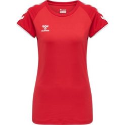 Koszulka damska Hummel hmlhmlCORE volley stretch. Czerwone bluzki Hummel, s, bez wzorów, sportowe, bez kołnierzyka, bez ramiączek. Za 147.00 zł.