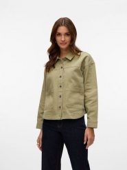 Vero Moda Kurtka przejściowa w kolorze khaki rozmiar: XS. Brązowe kurtki Vero Moda, xs, bez wzorów, bez kaptura. Za 74.46 zł.