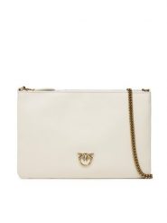 PINKO Torebka Flat Classic PE 23 PCPL 100455 A0F1 Écru. Torebki klasyczne Pinko, bez wzorów, ze skóry, bez dodatków. Za 579.99 zł.