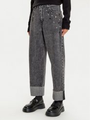 Haveone Jeansy PLS-M020 Czarny Wide Leg. Czarne jeansy Haveone, m, bez wzorów. Za 299.99 zł.
