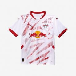 Koszulka piłkarska Lipsk sezon 24/25. Bluzki Puma, xl, bez wzorów, z materiału, sportowe, bez kołnierzyka, bez ramiączek. Za 449.99 zł.