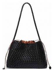 SUVRAI Torebka w kolorze czarnym - 36 x 21 x 14 cm rozmiar: onesize. Czarne torby na ramię SUVRAI, bez wzorów, z materiału, na ramię, bez dodatków. Za 173.99 zł.