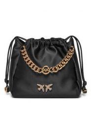 Pinko Torebka Atalanta Pouch . AI 24-25 PLTT 103534 A1WB Czarny. Czarne torebki klasyczne Pinko, bez wzorów, z materiału, bez dodatków. Za 789.99 zł.