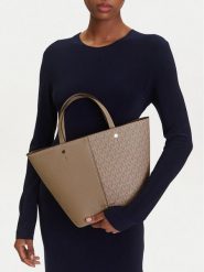MICHAEL Michael Kors Torebka Flora 30T5GFFT2B Beżowy. Brązowe torebki klasyczne MICHAEL Michael Kors, bez wzorów, ze skóry, bez dodatków. Za 721.99 zł.