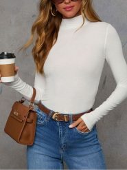 Milan Kiss Koszulka w kolorze kremowym rozmiar: XL. Brązowe bluzki Milan Kiss, xl, bez wzorów, bez kołnierzyka, bez ramiączek. Za 113.99 zł.