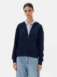 Tommy Hilfiger Bluza UW0UW05772 Granatowy Regular Fit. Niebieskie bluzy TOMMY HILFIGER, s, bez wzorów, z bawełny, bez kaptura. Za 249.99 zł.